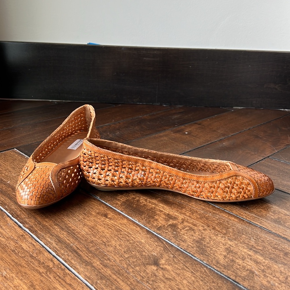 Fratelli Rossetti woven brown leather size 7.5M(37.5) made in Italy 🇮🇹 flats - Picture 7 of 12